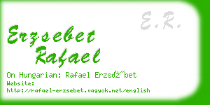 erzsebet rafael business card